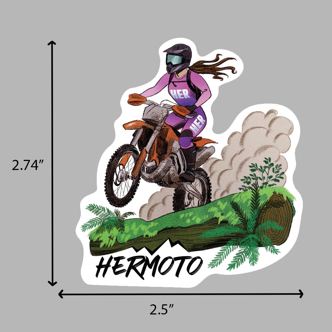 Her Moto Sticker 2.5"
